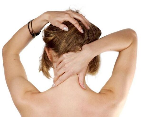 Schmerzen im Nacken in der ersten Stufe der Osteochondrose